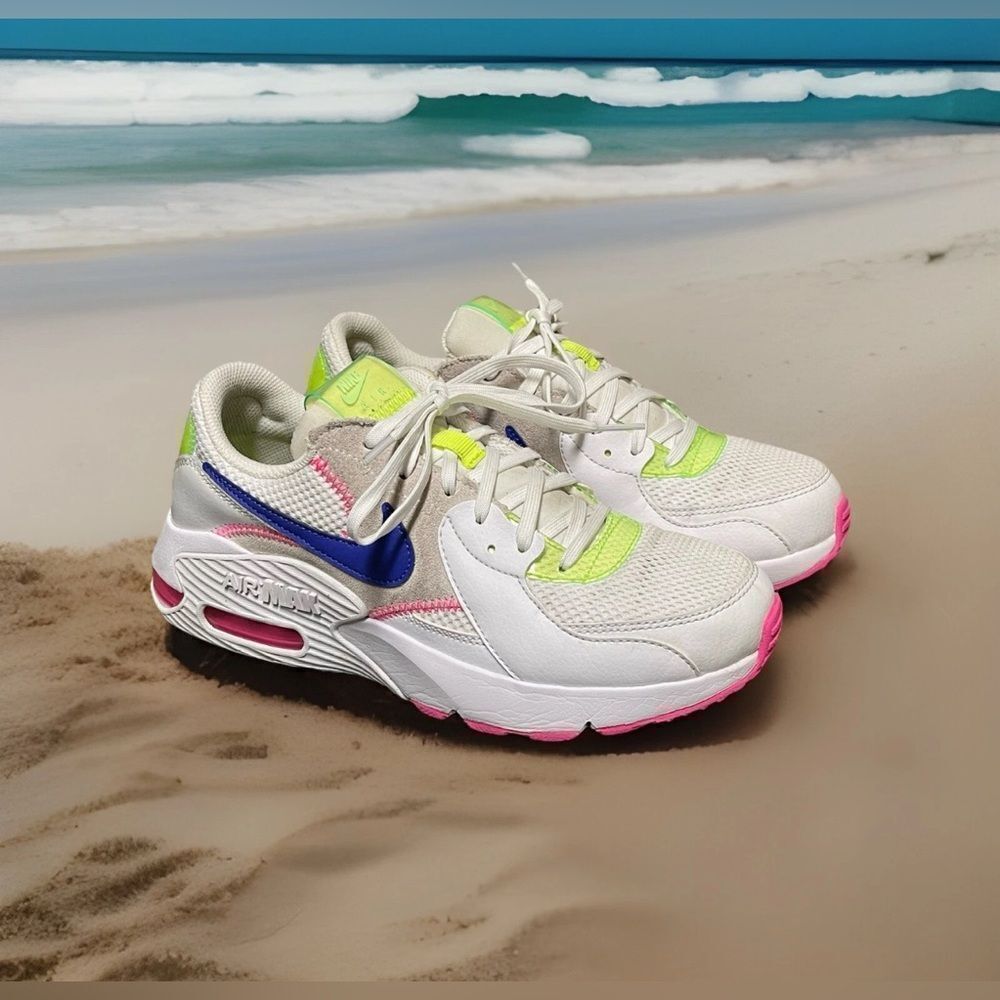 Nike Air Max Excee Women's White /Pink /Indigo Sneakers Size 7